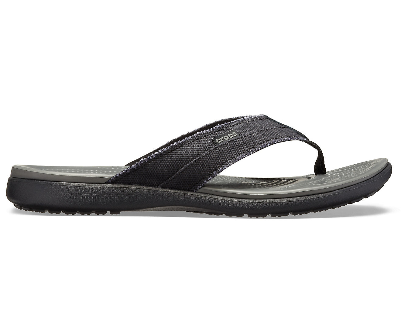 Crocs men's santa cruz canvas flip flop online